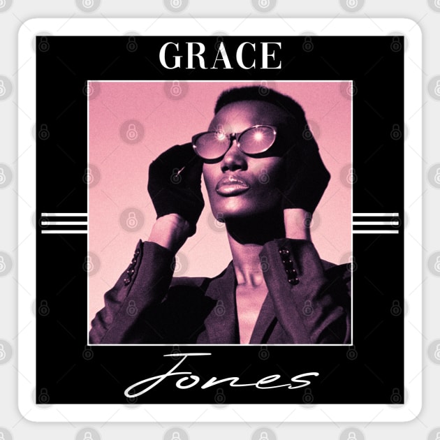 Grace Jones /// Retro colors Magnet by DoctorBlue